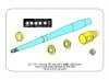 Aber 35L-011N Lufa 105mm LeFH 18M/2 L/28 do niemieckie haubicy 'Wespe 1/35